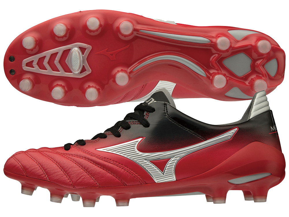 Mizuno Morelia Neo II MD Football Shoes Soccer Cleats Red/Black P1GA195362 