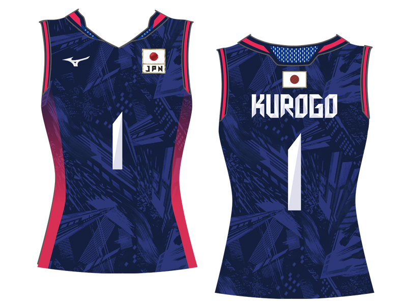 ミズノ バレーボール・ゲームシャツ 日本代表 全日本女子 ユニフォーム 